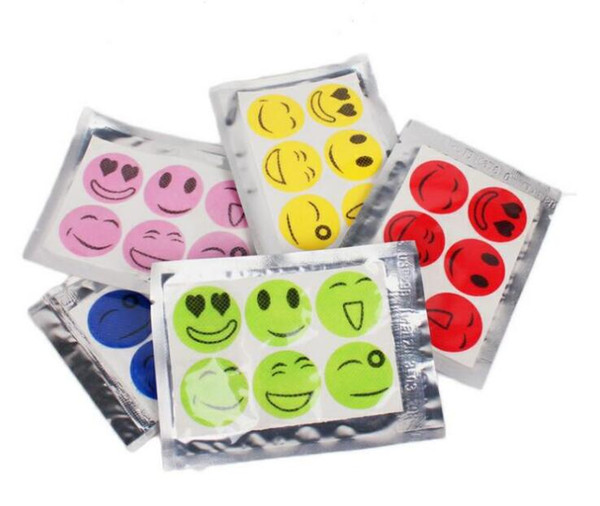 Nature Anti Mosquito Repellent Insect Repellent Bug Patches Smiley Smile Face Patches Baby Adult Mosquito Repellent Stickers