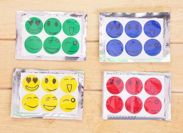 Nature Anti Mosquito Repellent Insect Repellent Bug Patches Smiley Smile Face Patches Baby Adult Mosquito Repellent Stickers Free Shipping