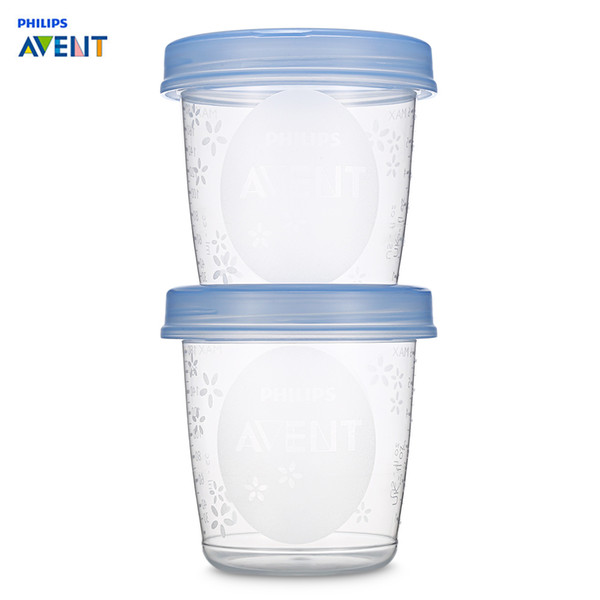 Philips Avent 5pcs 180ML Baby Storage Cup Breast Milk Storage Cup Preservation Milk Fruit Juice Melkpoeder Doosjes