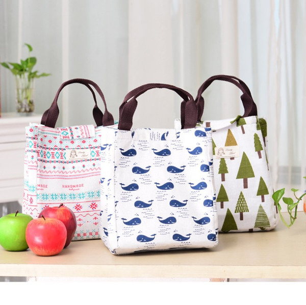 Waterproof Lunch Bag for Women kids Men Cooler Lunch Box Bag Tote canvas lunch bag Insulation Package Portable