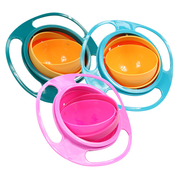 Universal Gyro Bowl Practical Design Children Rotary Balance Bowl Novelty 360 Rotate Spill-Proof Bowl