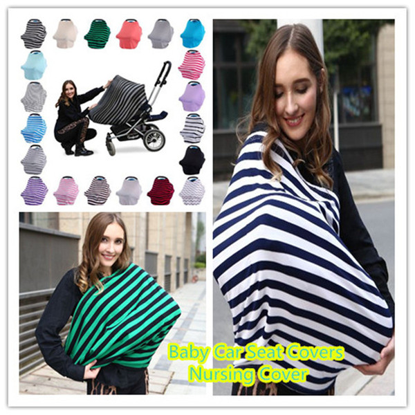 33 Color Baby Stroller Cover Infant Baby Car Seat Covers Nursing Cover Breastfeeding Privacy Scarf free shipping kid344