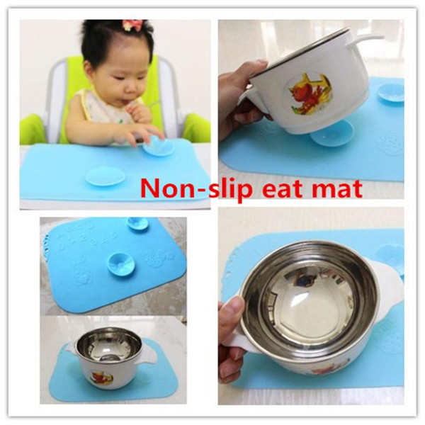 Baby Table Mat Waterproof Placemat Infant sucker eating mat Tableware Mat for baby Feeding Silicone Pad Eating Accessory kid341