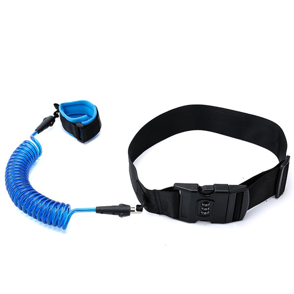 2.5m Baby Coded Lock Anti-lost Waist Belt Safety Walking Harness Anti lost Link Wrist Leash Kids Traction Rope Children Safety Belt C4511