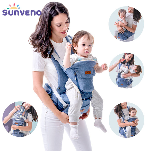 Sunveno New Baby Carriers Ergonomic Baby Carrier Coat Backpack Carrier Stool Hipseat For Newborn Kangaroo Sling 20kg Heaps