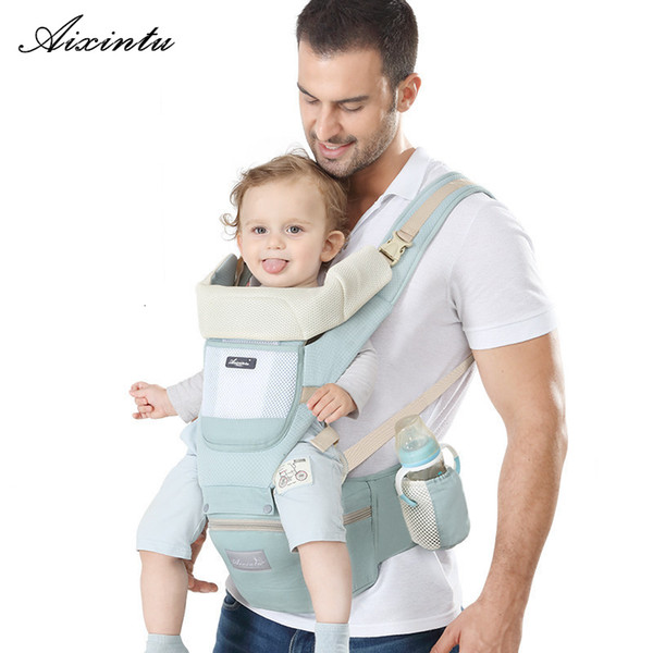 Ergonomic new born Baby Carrier Infant Kids Backpack Hipseat Sling Front Facing Kangaroo Baby Wrap for Baby Travel 0-36 months CJ191115