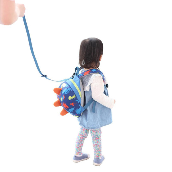 Cute Cartoon Toddler Baby Harness Backpack Leash Safety Anti-lost Backpack Strap Walker Dinosaur Backpack children leash