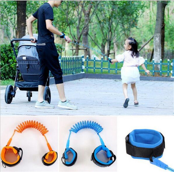 50pcs 1.5M Children Anti Lost strap Kids Safety Wristband Wrist Link Toddler Harness Leash Strap Bracelet baby Wrist Leash Walking Y143