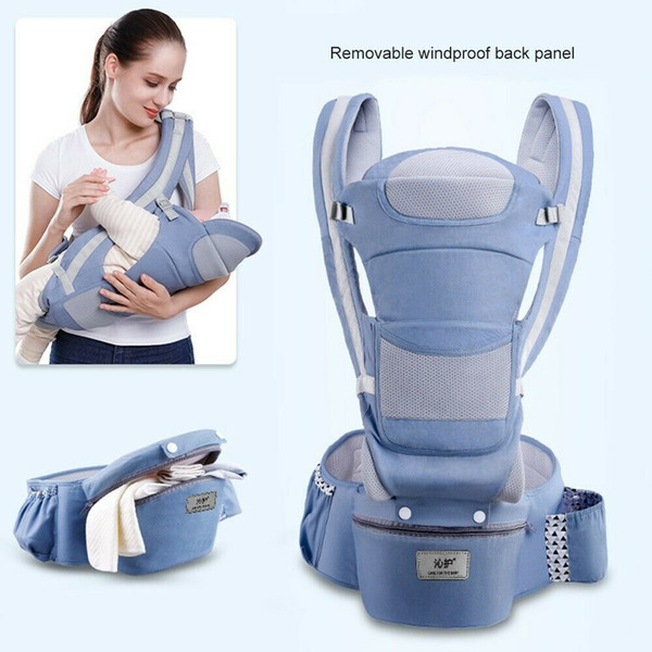 Baby Carriers Backpack Soft Comfortable Baby Carrier Wrap Cotton Breathable Wrap Kangaroo Bag Odorless Infant HipSeat