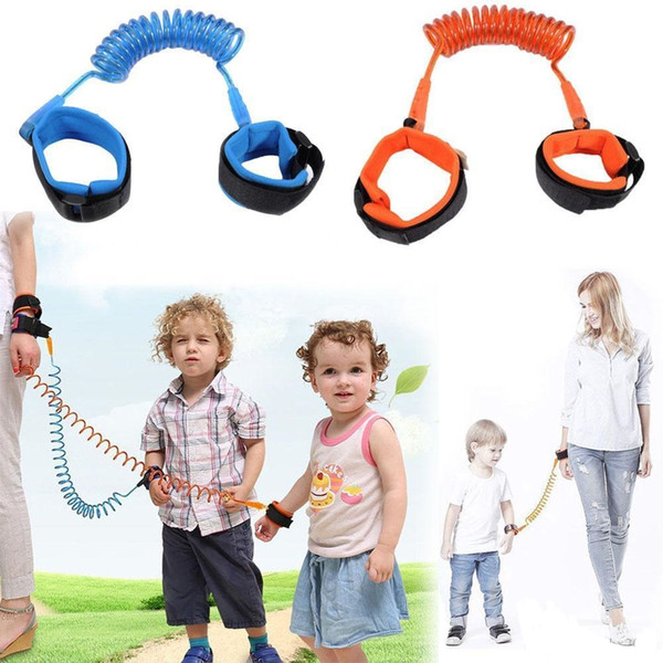 Children Anti Lost Strap 1.5M Kids Safety Wristband Wrist Link Toddler Harness Leash Strap Bracelet Baby Wrist Leash Walking Strap JXW571