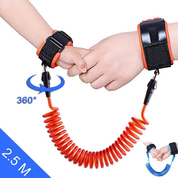 Anti Lost Wrist Link Wristband Baby Safety Strap Kids Toddler Belt Walking Rope Pu Link Adjustable Harness Hand Ring Children