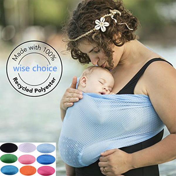 Baby Ring Beach Water Sling Wrap Quick Dry Pool Shower Carrier Backpack Baby Gear Beach Pool Wrap Swing Sling Carrier 9 Colors