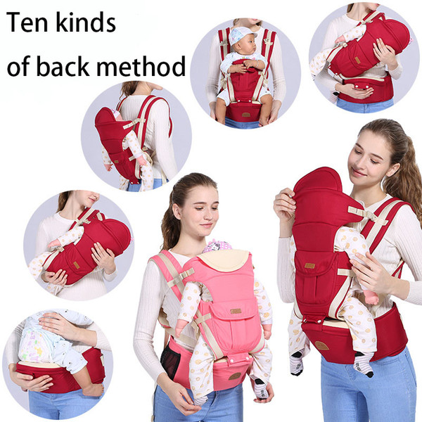 The four seasons breathable Baby carrier with multi-function baby band waist stool three in one can be inclined to carry the company direct