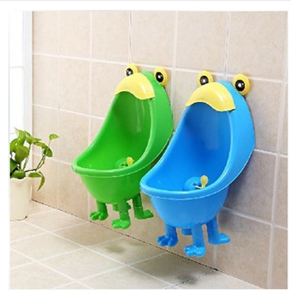 2016 Hot! Frog Urinal Potty Training Boys Baby Toilet Hang On Wall Urinary Children Stand Urinal