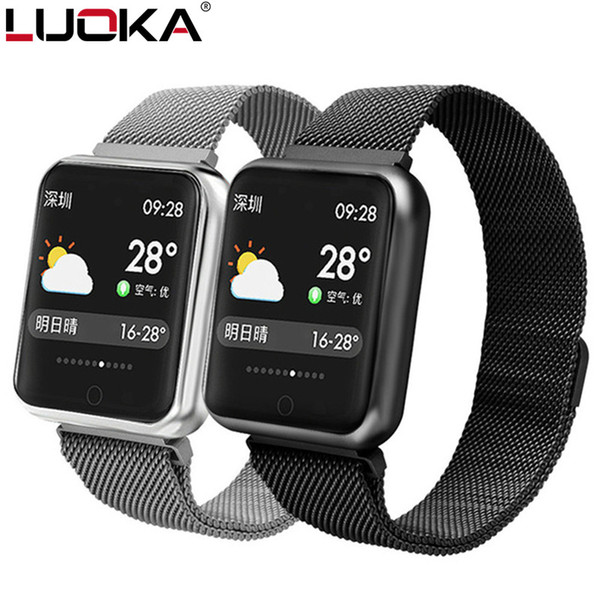 Smart Watch P68 Sports Ip68 Fitness Bracelet Activity Tracker Heart Rate Monitor Blood Pressure For Ios Android Apple Iphone 6 7 J190522