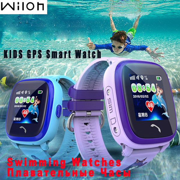 Waterproof Gps Tracker Watch For Kids Swim Touch Screen Sos Emergency Call Location Smart Watch Df25 Wearable Children's Watch J190524