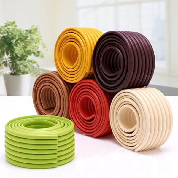 Wholesale- Baby Safety Products Baby Crash Bar Thickening Crash Bar Glass Coffee Table Corner Protector Child Protection Strip 10 Colors