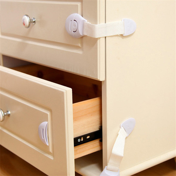 Hot Sale Kids Drawer Lock Baby Safety Lock Adhesive Door Cupboard Cabinet Fridge Drawer Safety Locks Safety Locks Straps