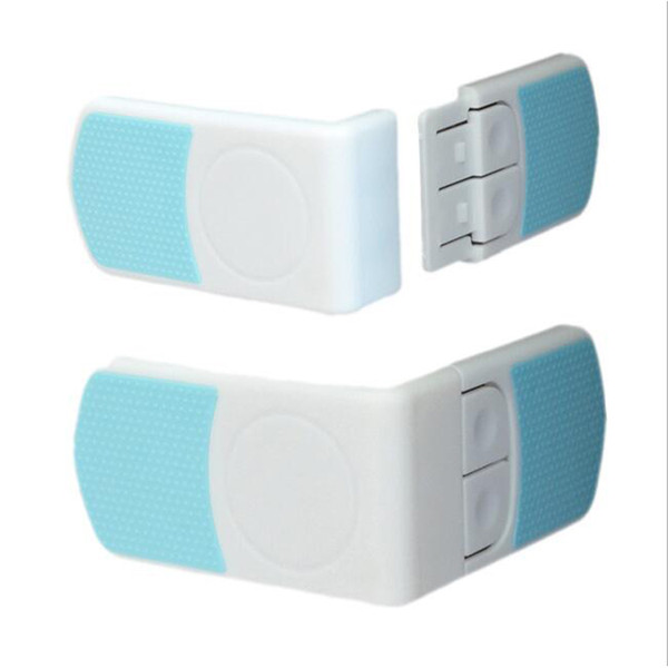 Baby Protection (10 Pcs /Lot )Right -Angle Drawer Lock Baby Child Safety Lock Fashion Appearance Drawer Lock 7 *4 Cm Yyt207