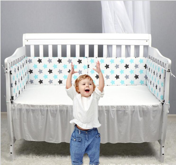 Baby Bed Bumper 130*30cm Double-faced Newborn Crib Around Protector 10 Styles Crib Cushion Soft Baby Cot Mattress 10 Colors Gifts