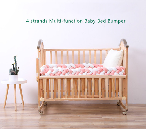 New Coming Soft New 4 Strands Of Various Color Strips Knotted Diy Knotted Hug Pillow Crib Bed Rails Fence