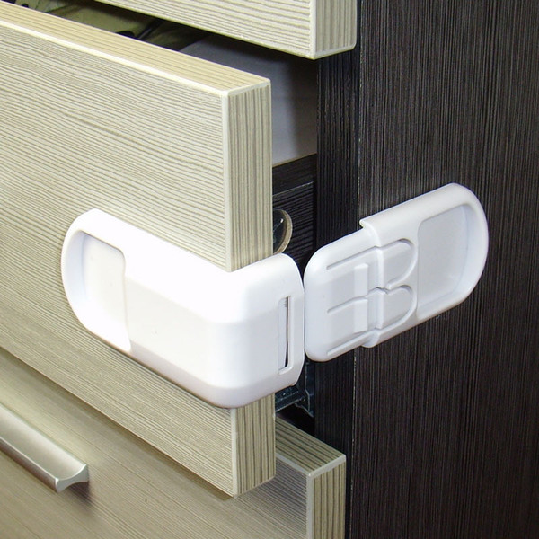 5PCS/Lock Kid Safety Card Cabinet Lock Baby Cupboard Safety Locks Child Kids Safety Care Security Lock