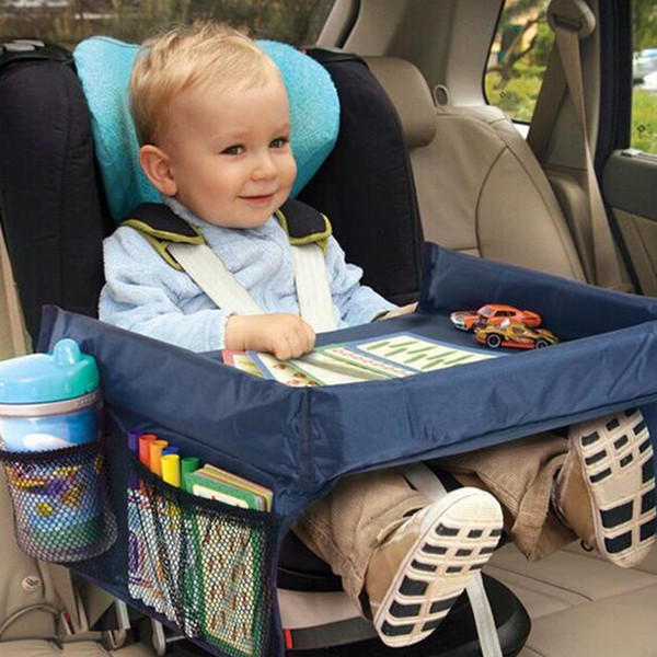 2PCS Waterproof table Car Seat Traval Storage Kids Toys Infant Stroller Holder for Children dining and drink table 40*32cm