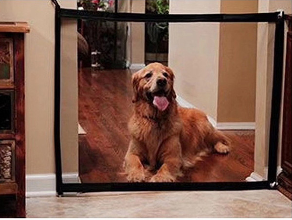 Magic-Gate Dog Pet Fences Portable Folding Safe Guard Indoor and Outdoor Protection Safety Magic Gate For Dogs Cat Pet Supplies 2019 B3113