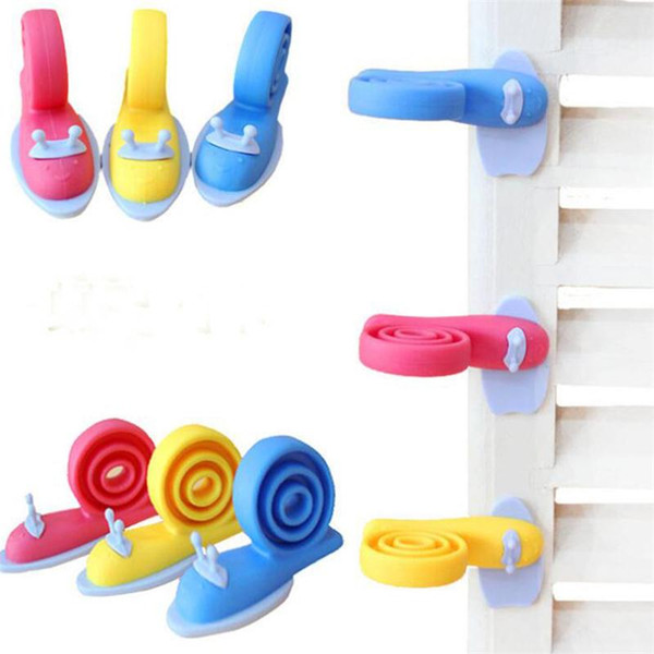 Children Kids Safe Snail Shape Door Stops Kawaii EVA Plastic Baby Safety Lock Door Stopper Protector Baby Care