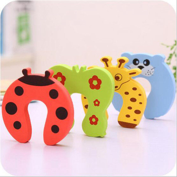 Baby Safety Door Stoper Animal Cartoon Safety Guard Infant Baby Security Guard Children Safety Gates Avoid Smashing Fingers LM40