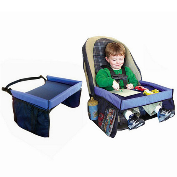 5 Colors Baby Toddlers Car Safety Belt Travel Play Tray waterproof folding table Baby Car Seat Cover Pushchair Harness C3153