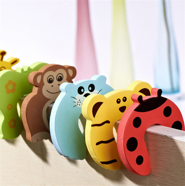 free shipping Child Cartoon Jammers Stop Door stopper holder lock Safety Guard Finger