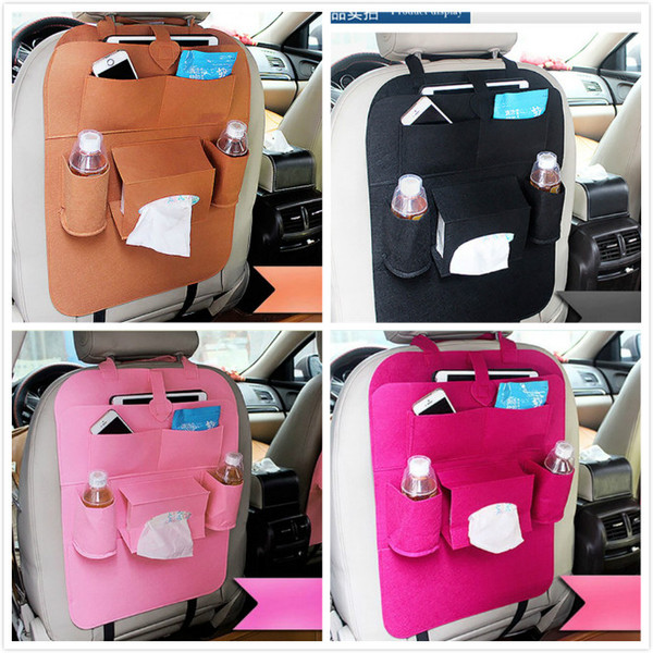 7 Colors kids Auto Car Seat Organizer Holder Multi-Pocket Travel Storage Bag Hanger Backseat Organizing Box JC306