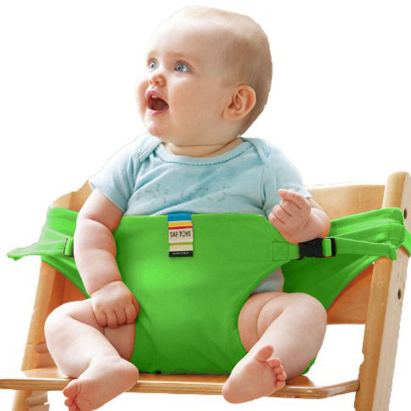 TTOYS Infant Chair Portable Seat Dining Lunch Chair Seat Safety Belt Stretch Wrap Feeding Harness baby