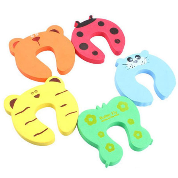 4pcs Baby Safety Products Cartoon Animal Stop Edge Corner for Children Kids Guards Door Stopper Holder Lock Safety Protector