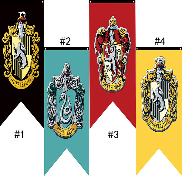 New 75x125cm Harry Potter Banners Flag Gryffindor Flag Hogwarts College party Flag house Banner Flags Halloween Decoration AA1917