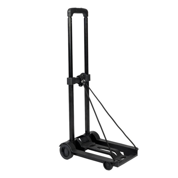 New Portable Children Mini Folding Luggage Cart Black for Mom home shopping use Metal US Free shipping