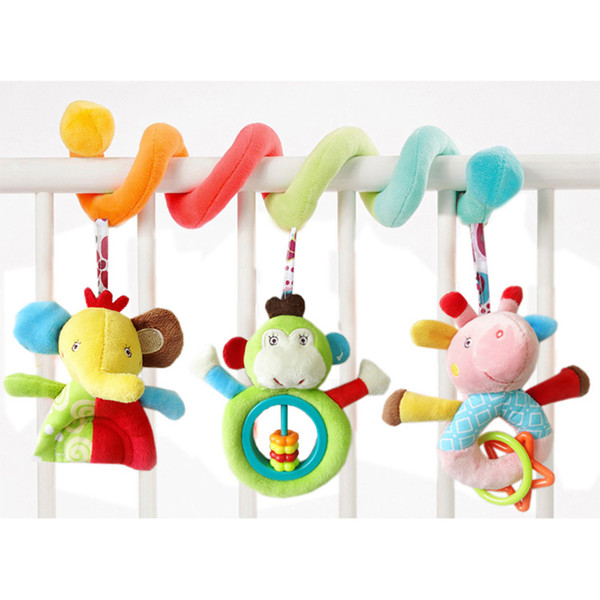 Playpen Baby Crib Bed Hanging Toys Stroller Rattles Plush Elephant Doll Infant Carrier Accessories for Newborn Education B0672