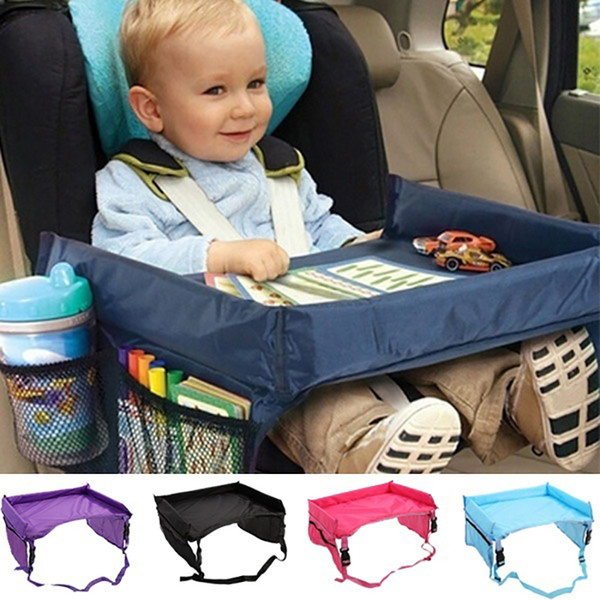 Baby Toddlers Car Safety Belt 5 Color Travel Play Tray waterproof folding table Baby Car Seat Cover Harness Buggy Pushchair Snack LC783-1