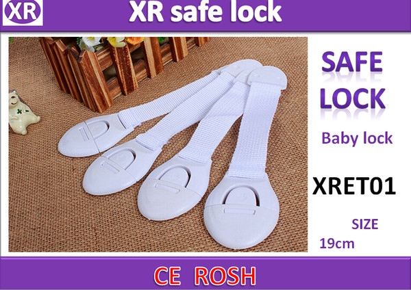 Fashion 19-21cm Child Baby Care Safety Security Cabinet Lock For Cabinet Drawer Wardrobe Doors Fridge Toilet with ABS+PP nylon safe material