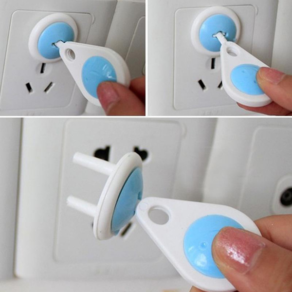 New 2016 6pcs Electric Socket Outlet Plug Safe Lock Cover for Baby Kids Safety