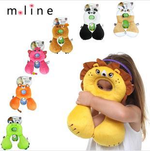 2014 new children pillow, 8 optional child safety Animal Care Pillow, safe travel pillow, u-type memory pillow,safety seat pillow 1-4 years