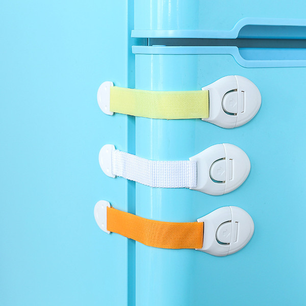 1247 Baby Supplies Baby Safety Lock Double-sided Plastic Children's Drawer Lock Cabinet