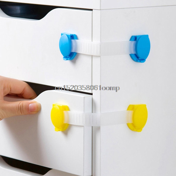 2018 4Pcs Plastic Baby Safety Protection Child Locks Cabinet Door Baby Security Lock #K4UE# Drop Ship