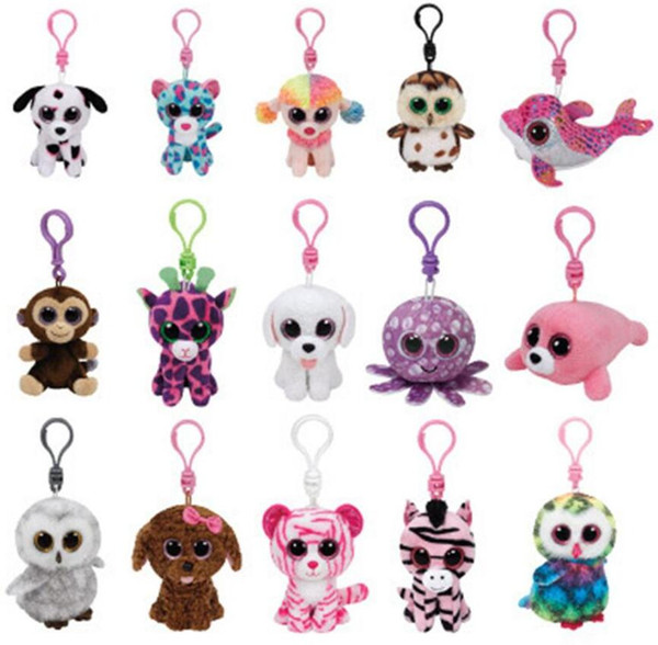 Ty Beanies Keychains Ty Beanie Plush Toys TY Plush Pendants Unicorn Plush Toys Stuffed Animals Dolls Boos Marcel TWIGGY Owl