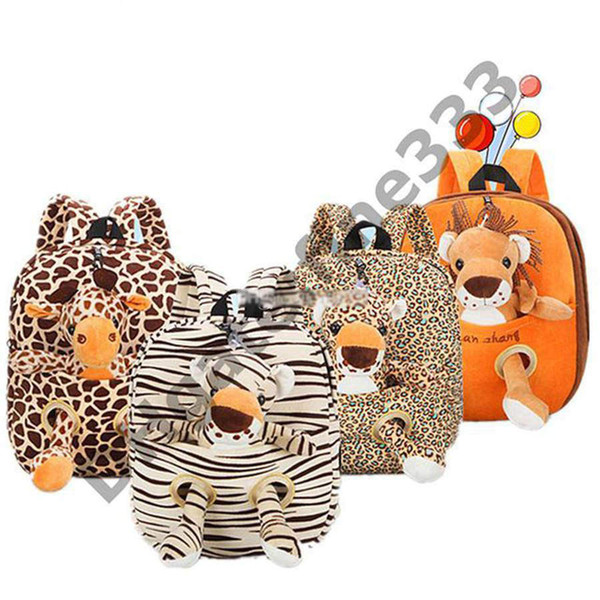 NICI Plush Backpacks 2 Pack - Backpacks and Stuffed Animals 4 Models Cartoon Students School Bag Best Gifts For Birthday