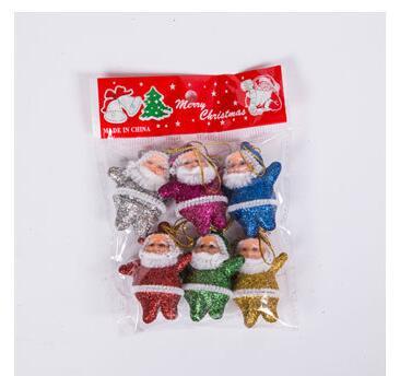 120 pcs Christmas Tree Ornaments Toys Santa Claus on Christmas Tree Christmas Gifts Decoration DIY Toy Party Hotel Home Decor FXC 001