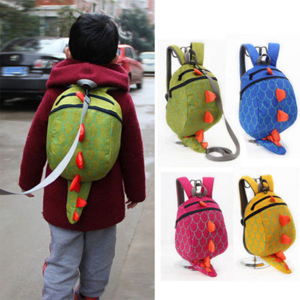 Dinosaur Anti-lost Backpack for Kids Children Backpack Aminals Cartoon Schoolbag Small Cute Walking Safety