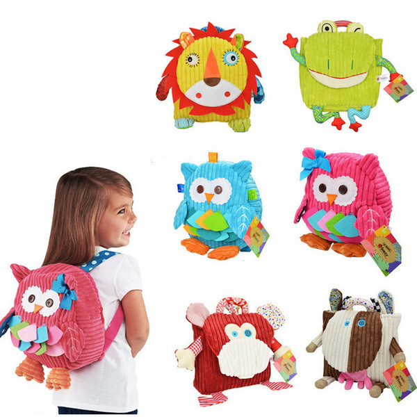 Children Bags Kid Lovely Schoolbag Kindergarten Cartoon Plush Backpack Stuffed Animal Shape Backpack