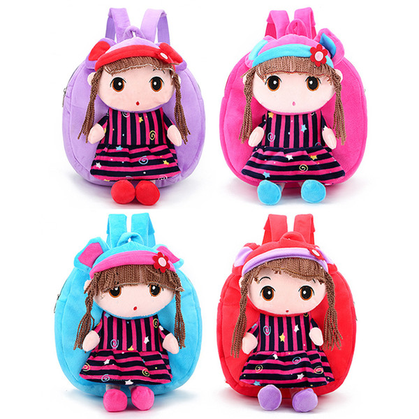 Cartoon Children Plush Doll Backpack Plush Cloth Doll Toy Backpack Compartment Storage Children Fashion Cute Baby Gift